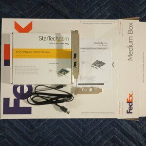 Star Tech.COM 2 Port PCI Express 1394a 400 FireWire Card